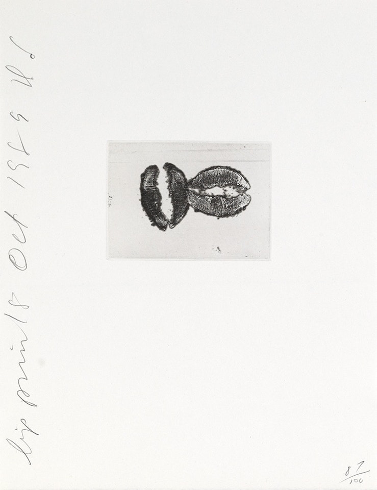 Lip Prints by Donald Sultan