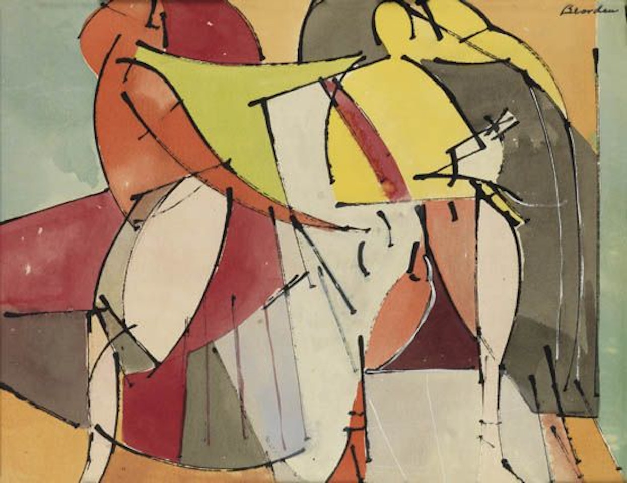 Untitled (Two Figures) by Romare Bearden
