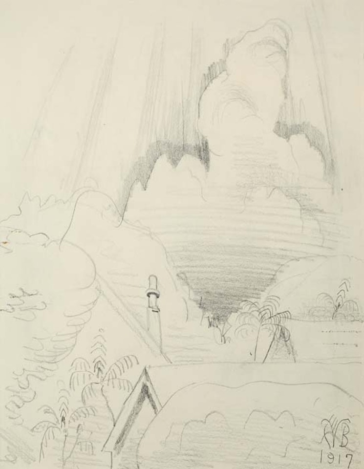 Thunderhead and Sunrays by Charles Burchfield