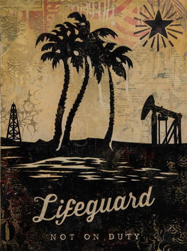 Lifeguard not on duty by Shepard Fairey