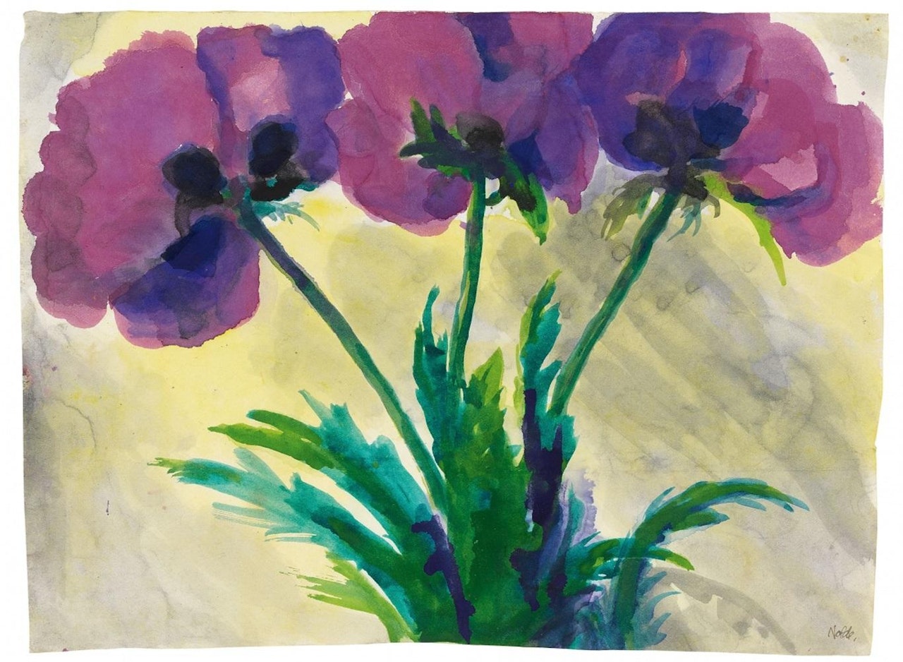 Violetter Mohn by Emil Nolde