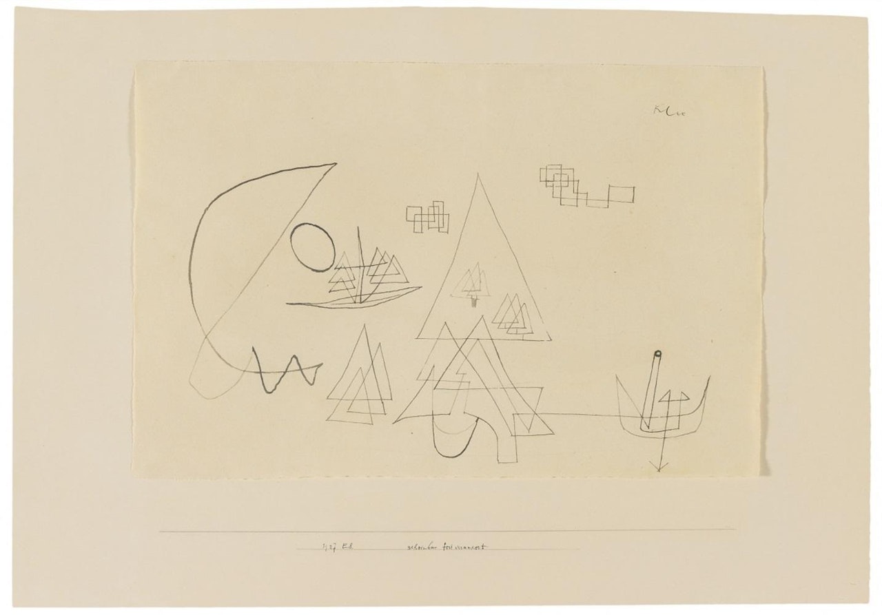 Scheinbar fest verankert. 1927, 148 (E 8) by Paul Klee