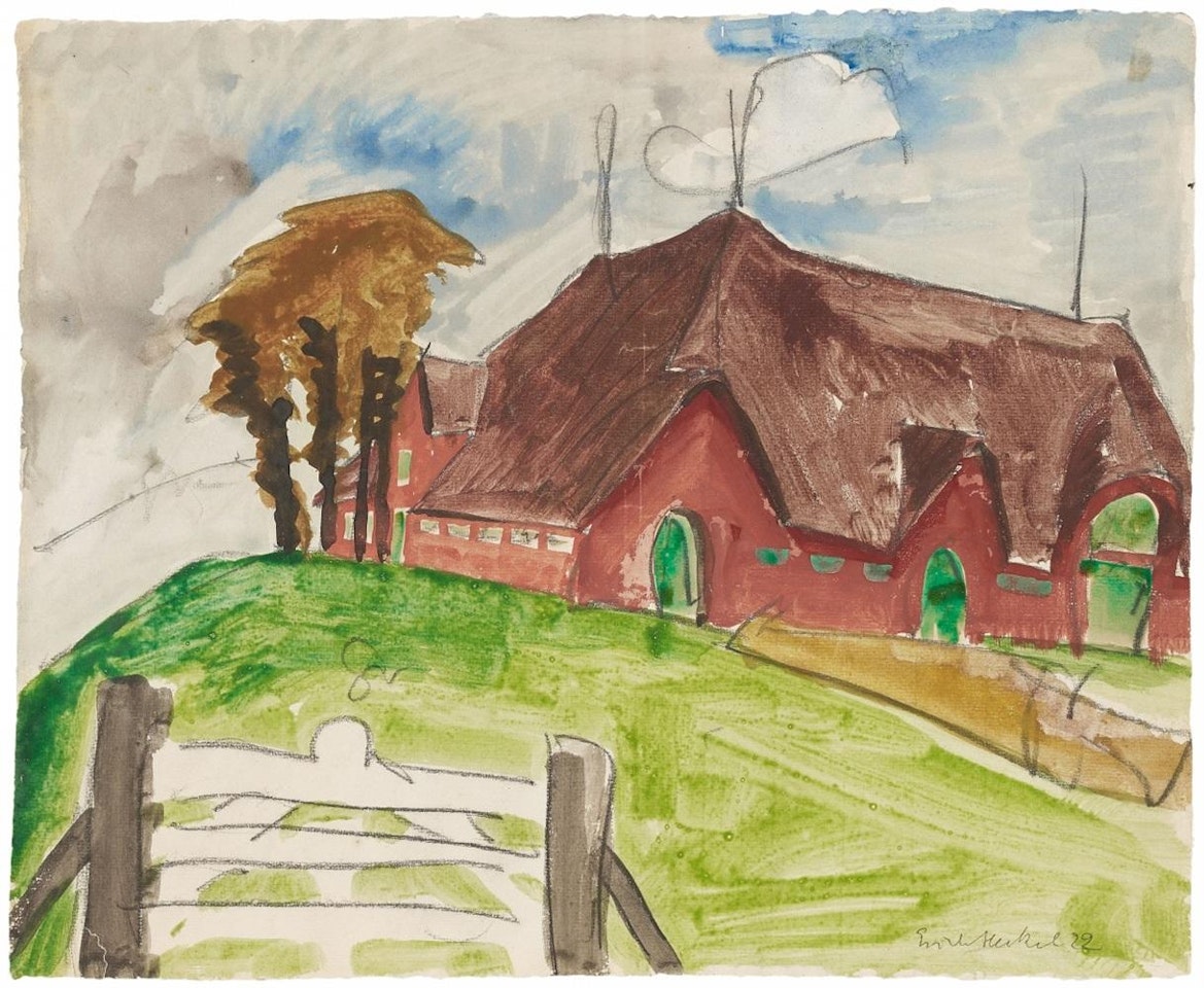 Das rote Haus by Erich Heckel