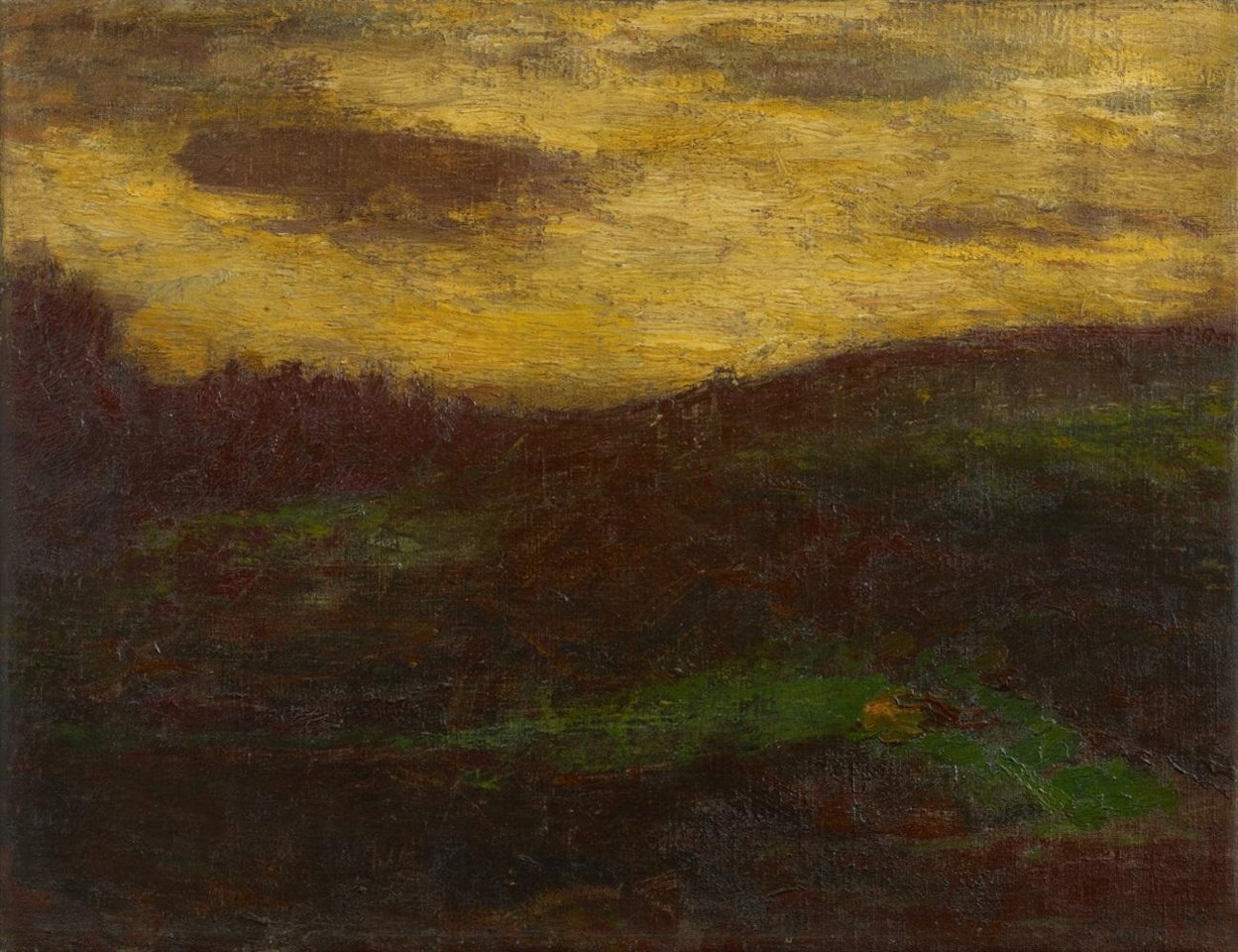 H�gelige Landschaft (Abendlandschaft) by Christian Rohlfs