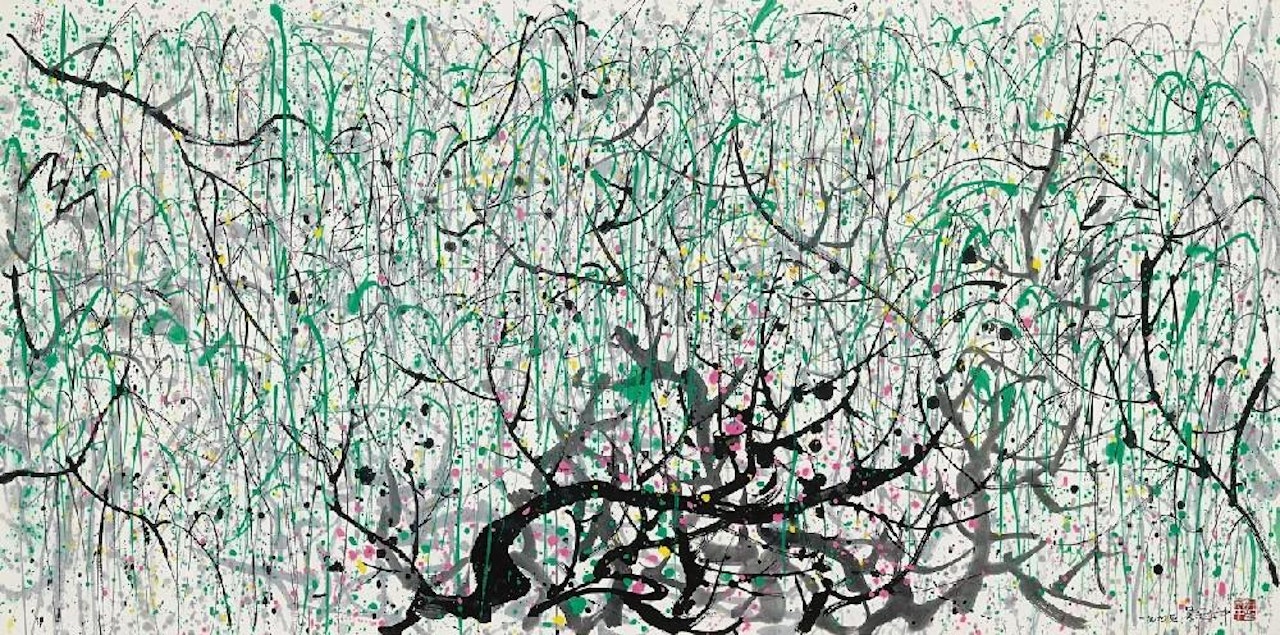 F�den des Fr�hlings by Wu Guanzhong
