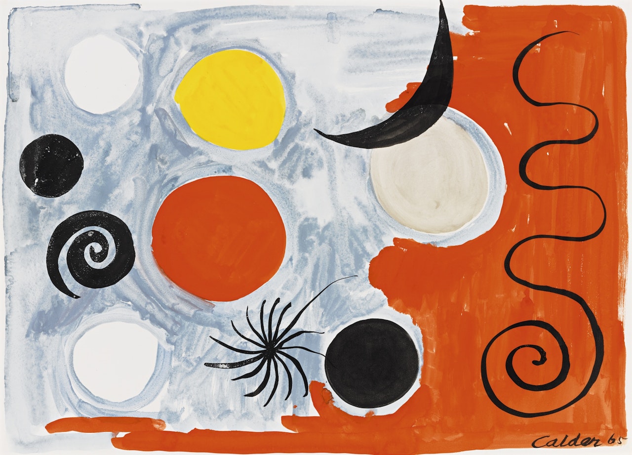 BLACK NEW MOON by Alexander Calder