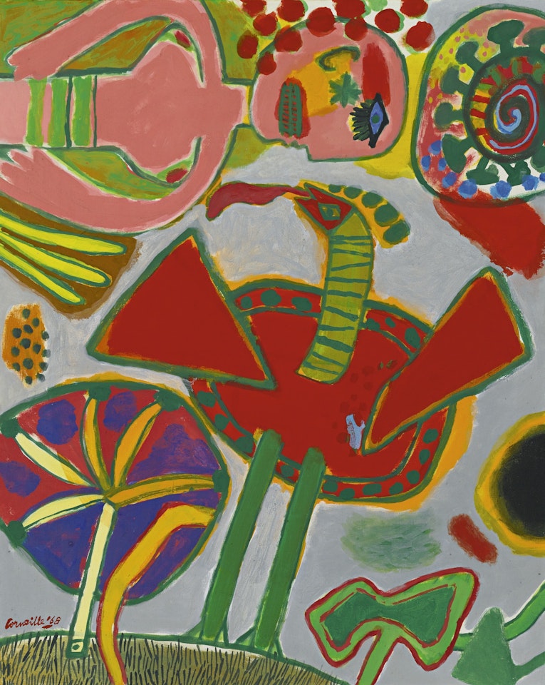 JEUNE FEMME AU REGARD D'OISEAU by Corneille