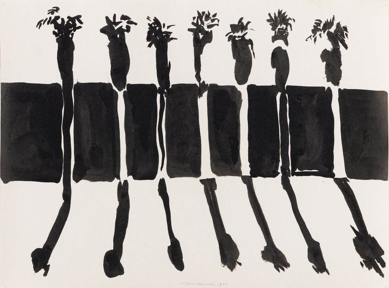 PALM TREES by Wayne Thiebaud