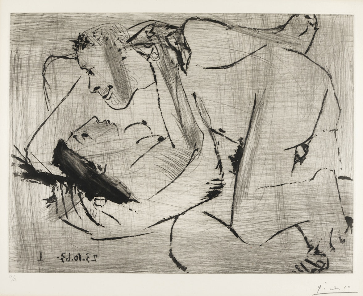 L'Etreinte (B. 1115; Ba. 1108) by Pablo Picasso