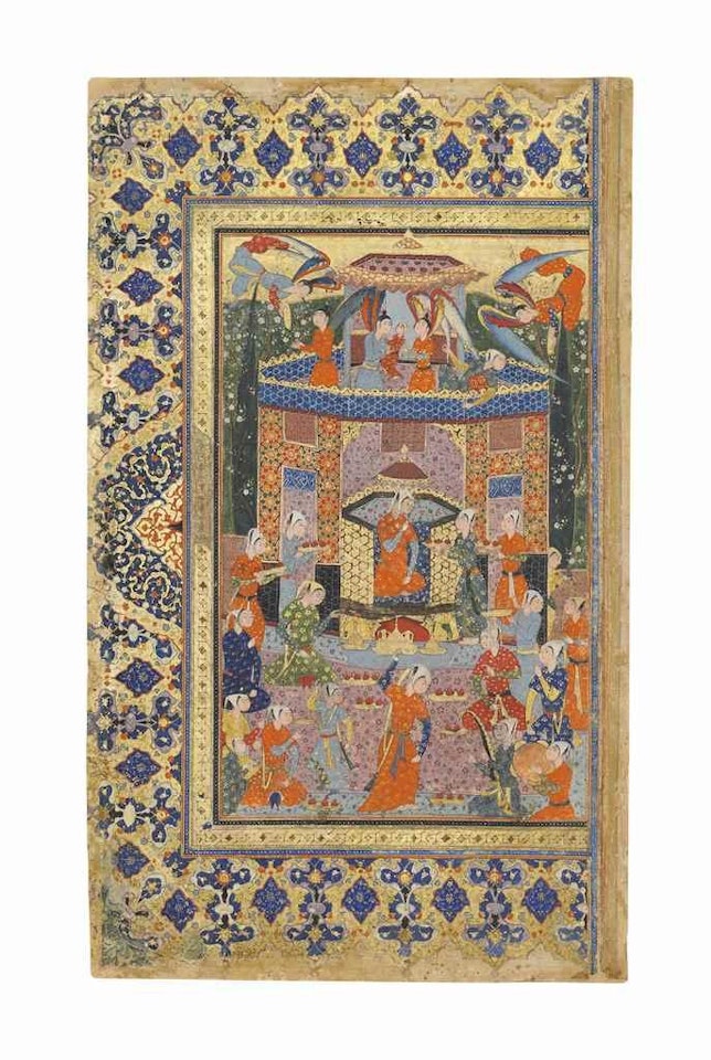 Bilqis Enthroned by Safavid School