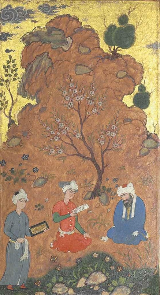 Two Youths and a Shaykh by Safavid School