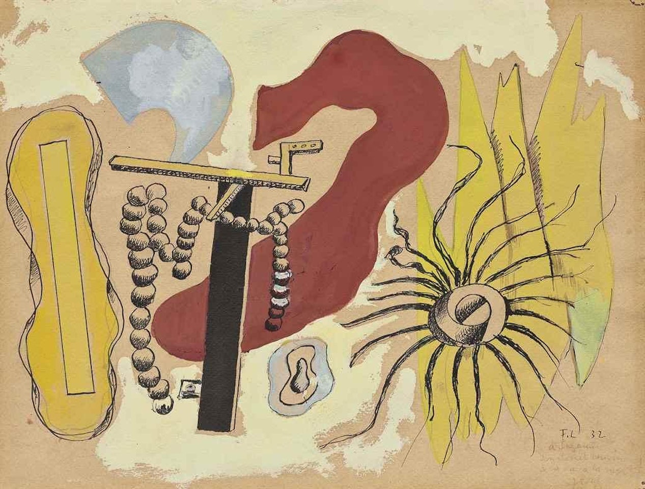 Composition aux contrastes by Fernand Leger