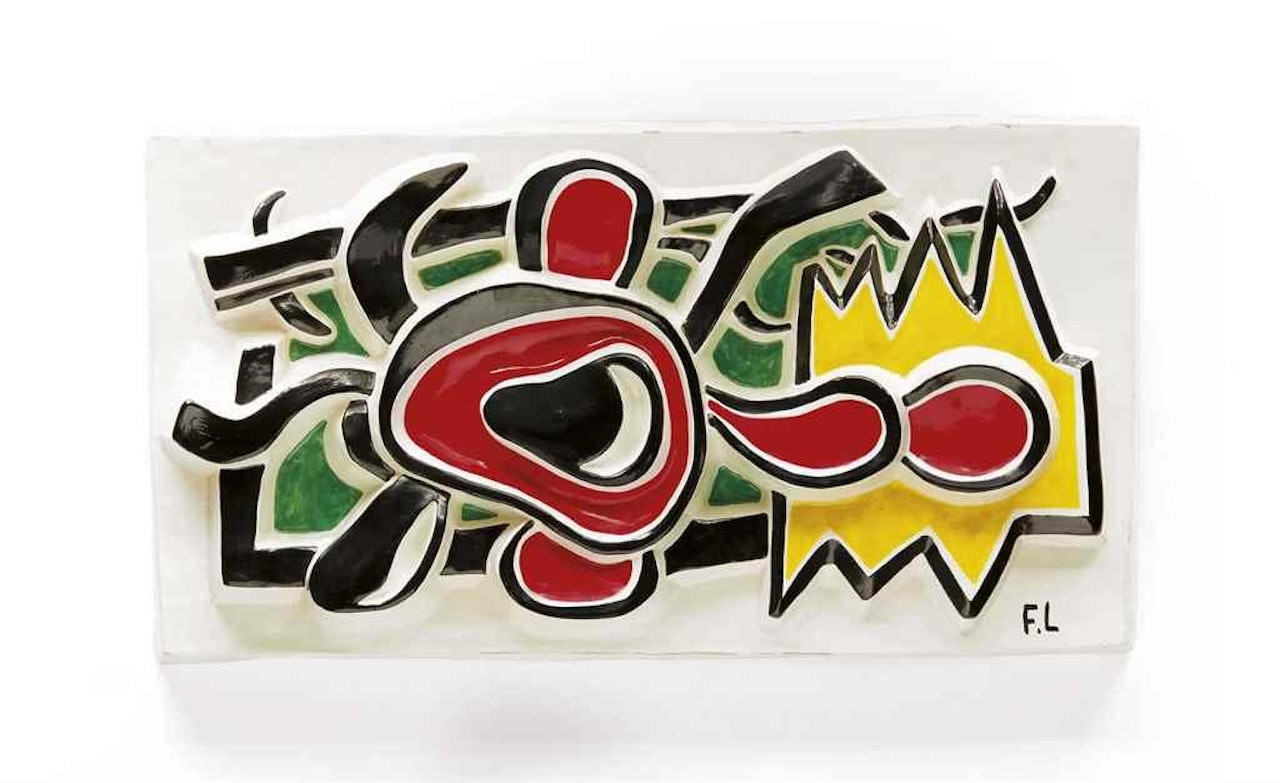 La fleur rouge horizontale by Fernand Leger