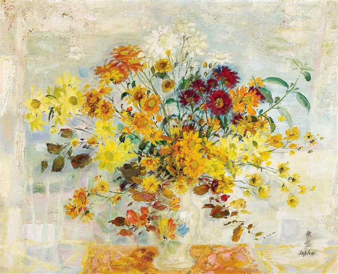 Chrysanthemum Still Life by Le Pho
