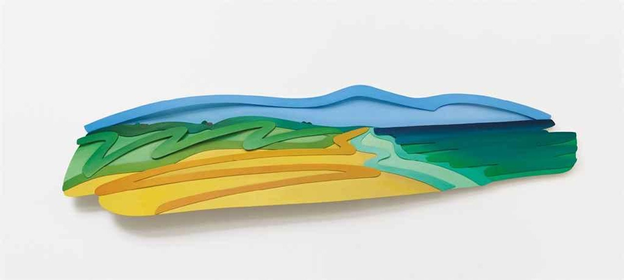 Seascape with Clouds (3-D) (Filled In) by Tom Wesselmann