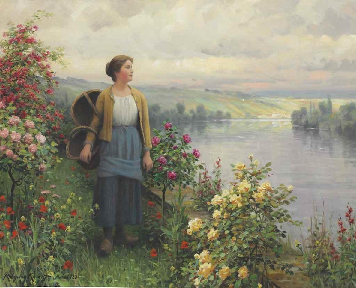 By the River by Daniel Ridgway Knight