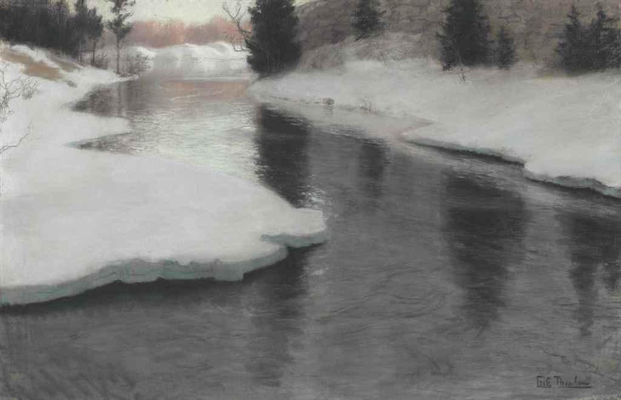 Winter Landscape by Fritz Thaulow