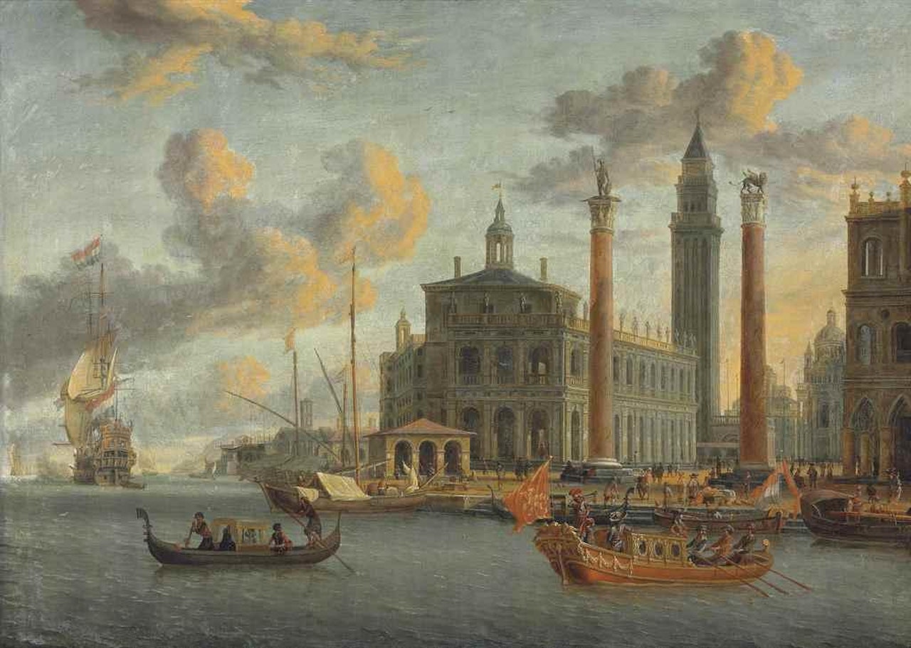 A Capriccio of Venice by Abraham Storck