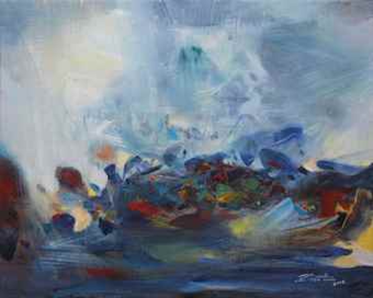 Insaisissable fluidit_ by Chu Teh-Chun