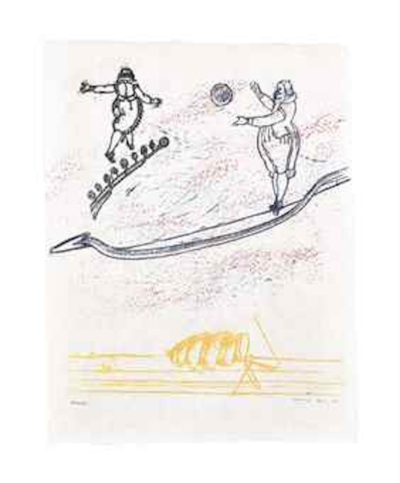 Sans titre (Projet pour La balade des soldats) by Max Ernst