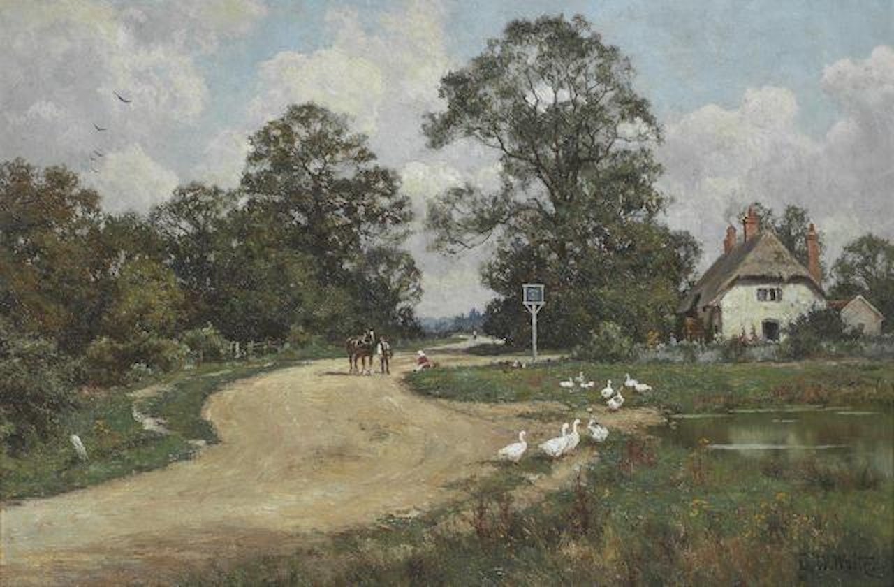 A wayside inn by Edward Wilkins Waite