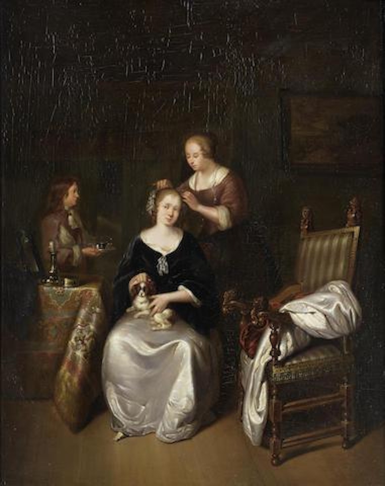 A lady at her toilette by Willem van Mieris