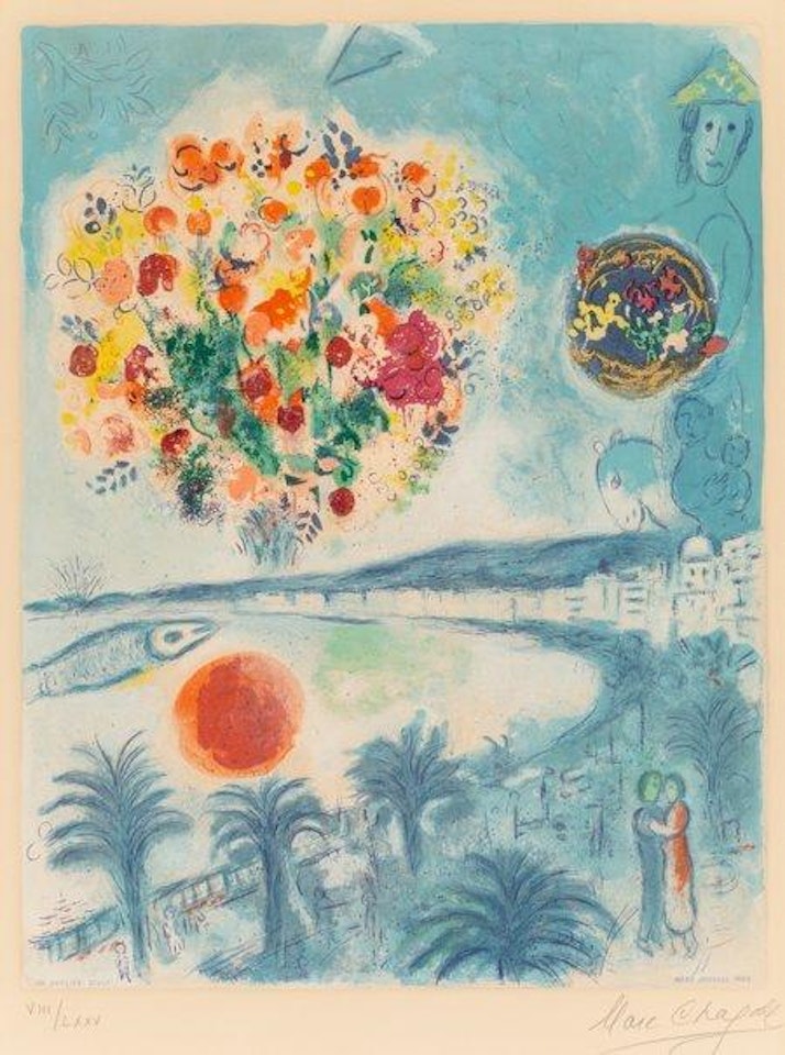 Soleil couchant, from Nice and the CíÇte d'Azur by Charles Sorlier