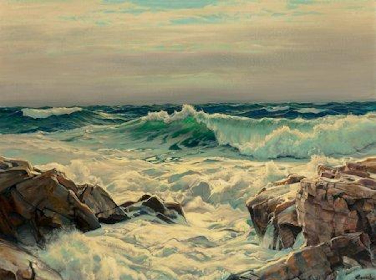 Surf on a Windward Shore by Frederick Judd Waugh