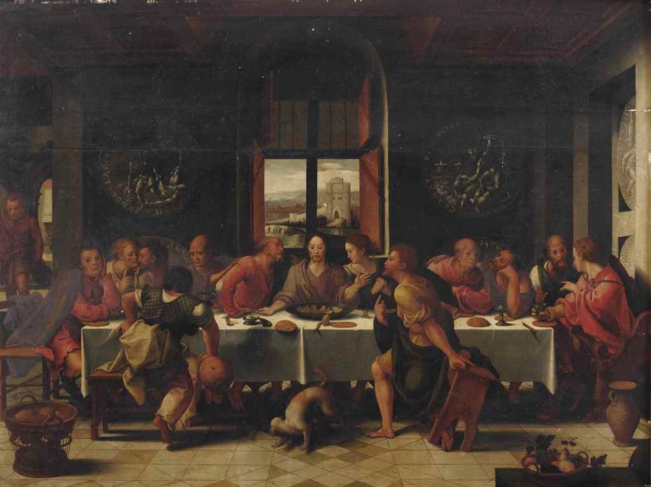 The Last Supper by Attributed to Pieter Coecke van Aelst I