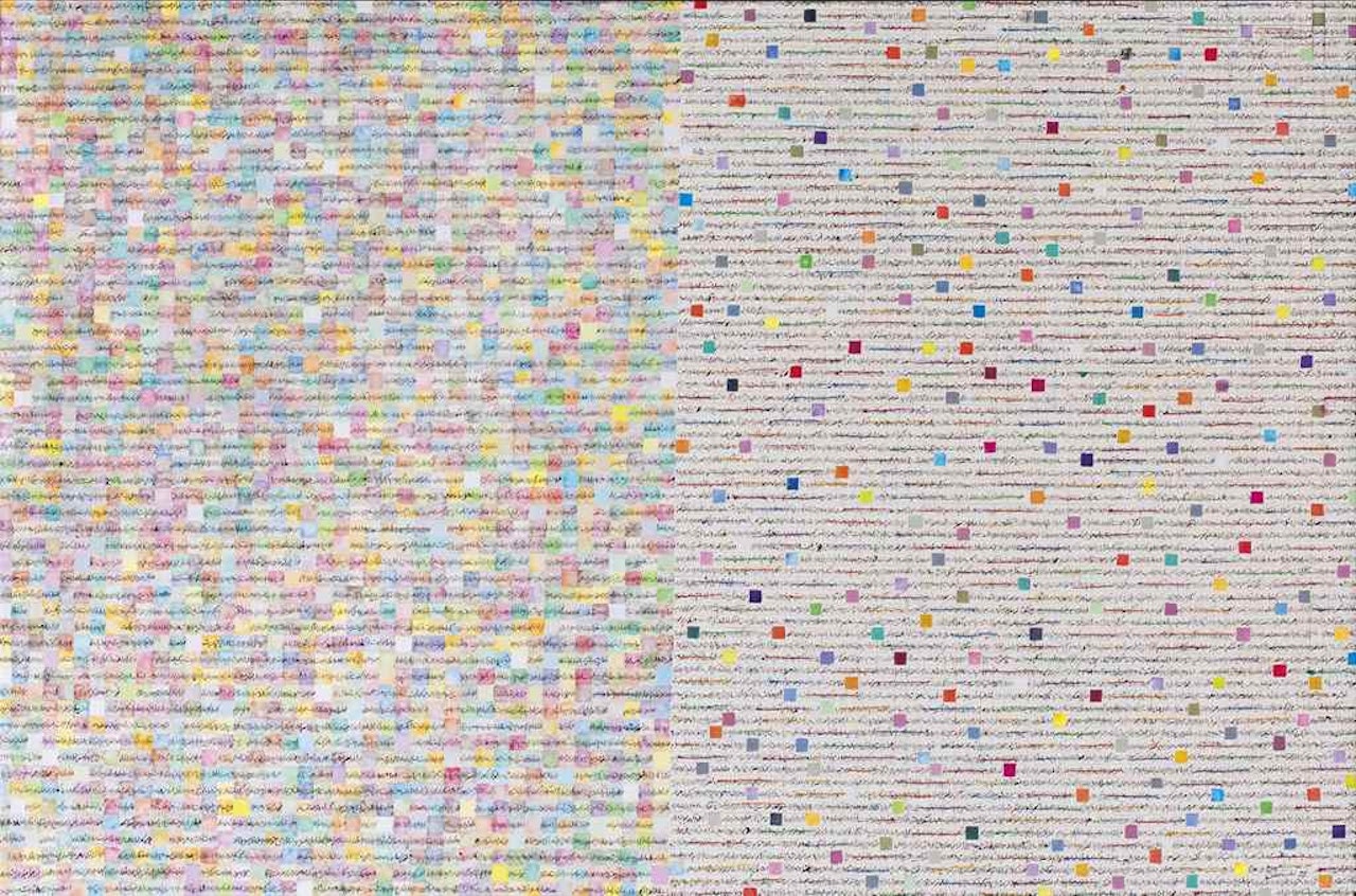 DE CHAQUE CÔTÉ, LES ETOILES FUSENT by Charles Hossein Zenderoudi