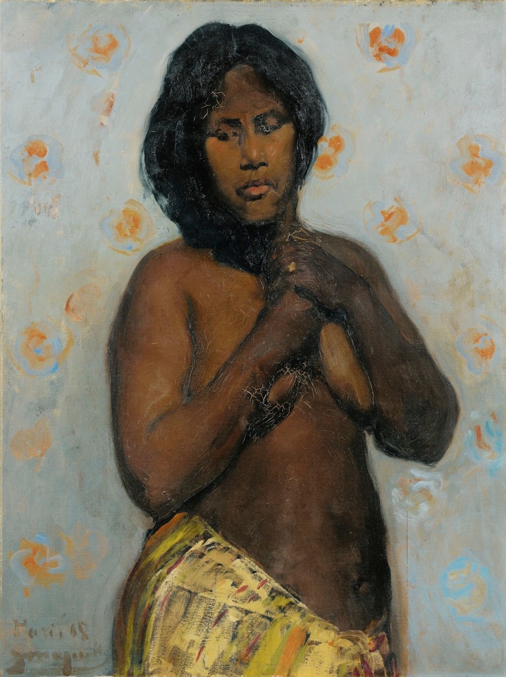 LADY IN A YELLOW LOINCLOTH by Jacques Majorelle