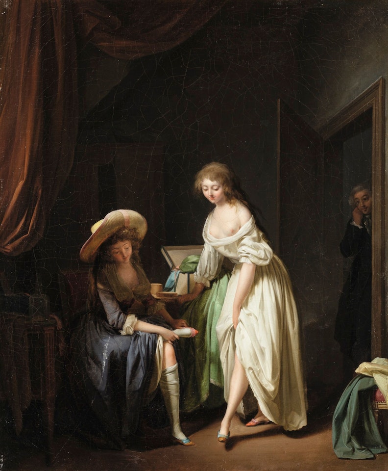 COMPARING LITTLE FEET by Louis-Leopold Boilly