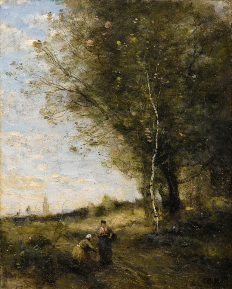 THE WOOD COLLECTORS by Jean Baptiste Camille Corot