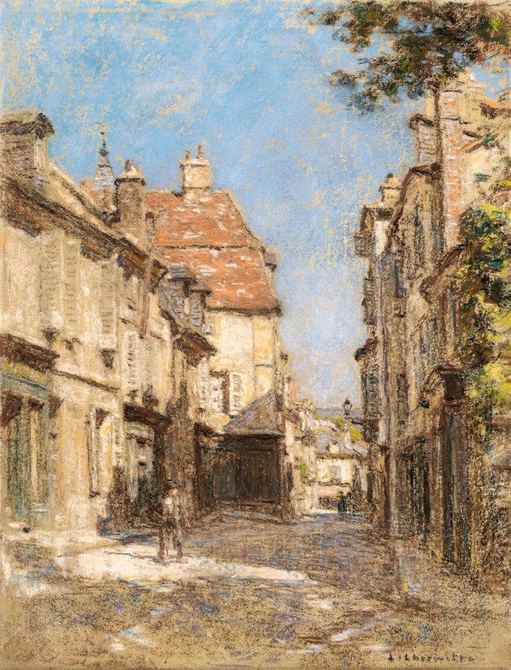 STREET PRESUMED IN BOURGES by Léon Augustin Lhermitte