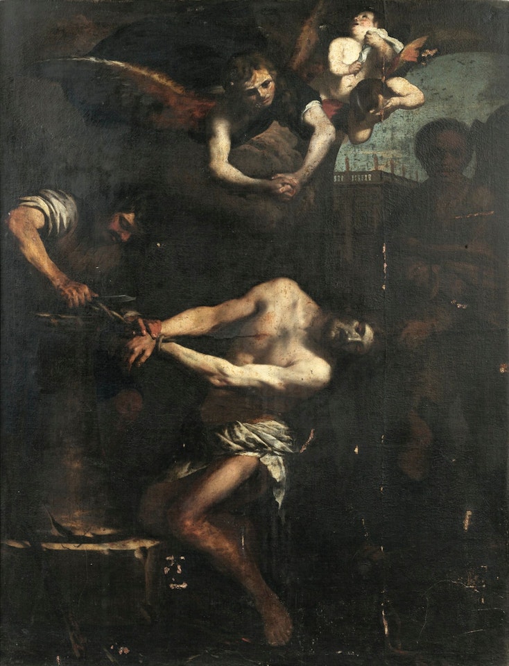 CHRIST ON THE COLUMN by Pietro Novelli