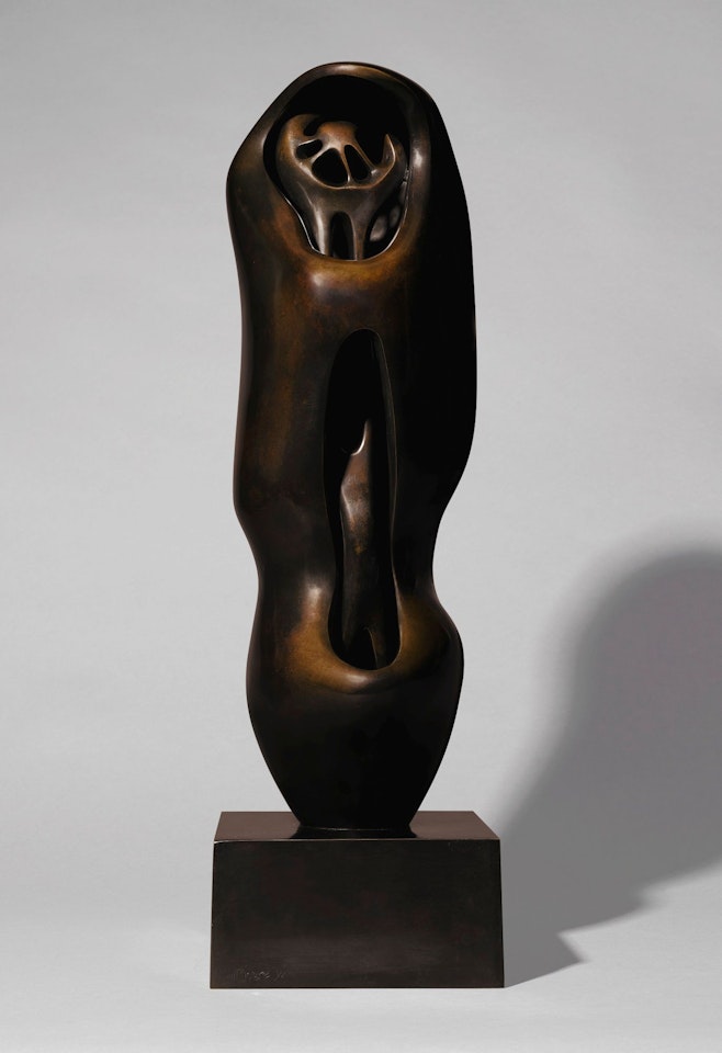 UPRIGHT INTERNAL/EXTERNAL FORM: FLOWER by Henry Moore