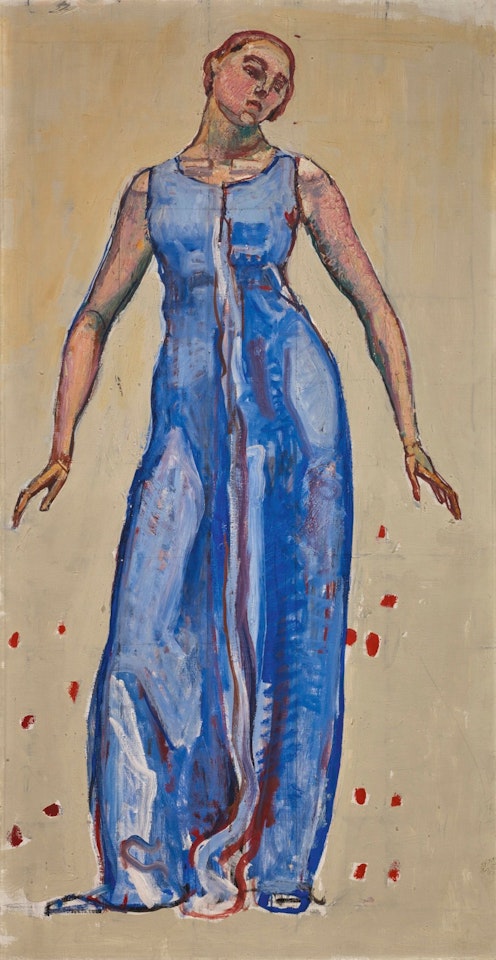 BLICK INS UNENDLICHE, EINZELFIGUR by Ferdinand Hodler
