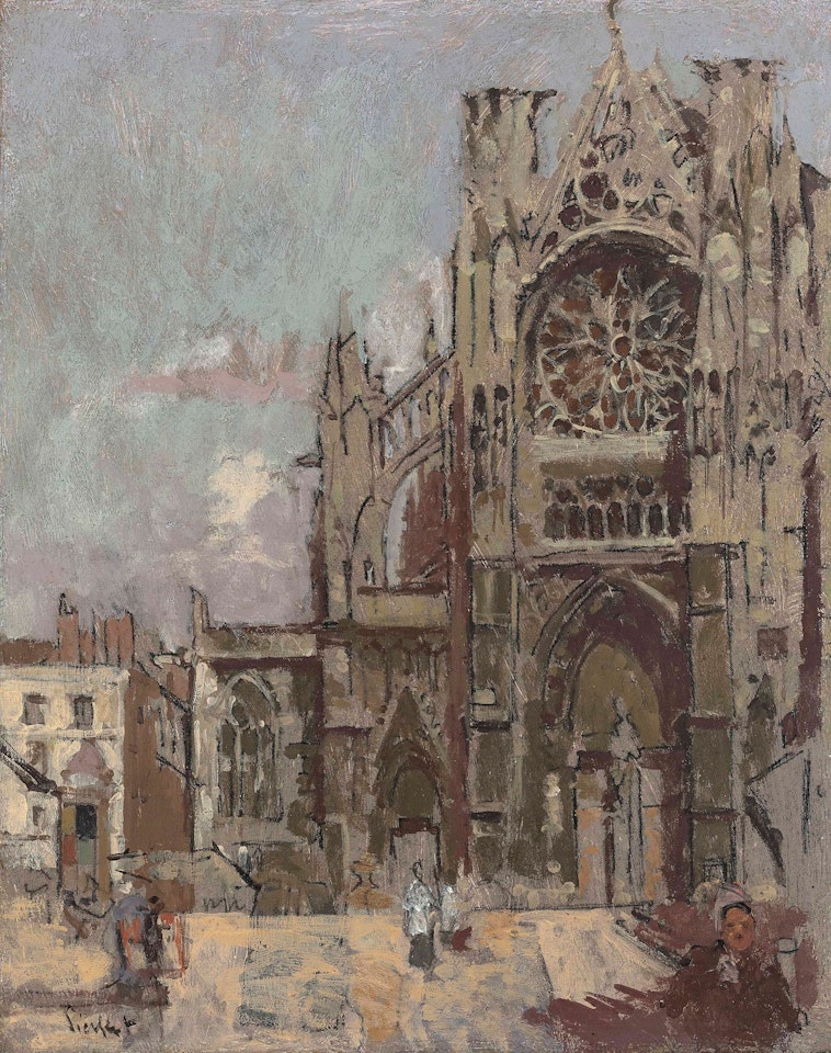 The Façade of St Jacques, Dieppe by Walter Richard Sickert
