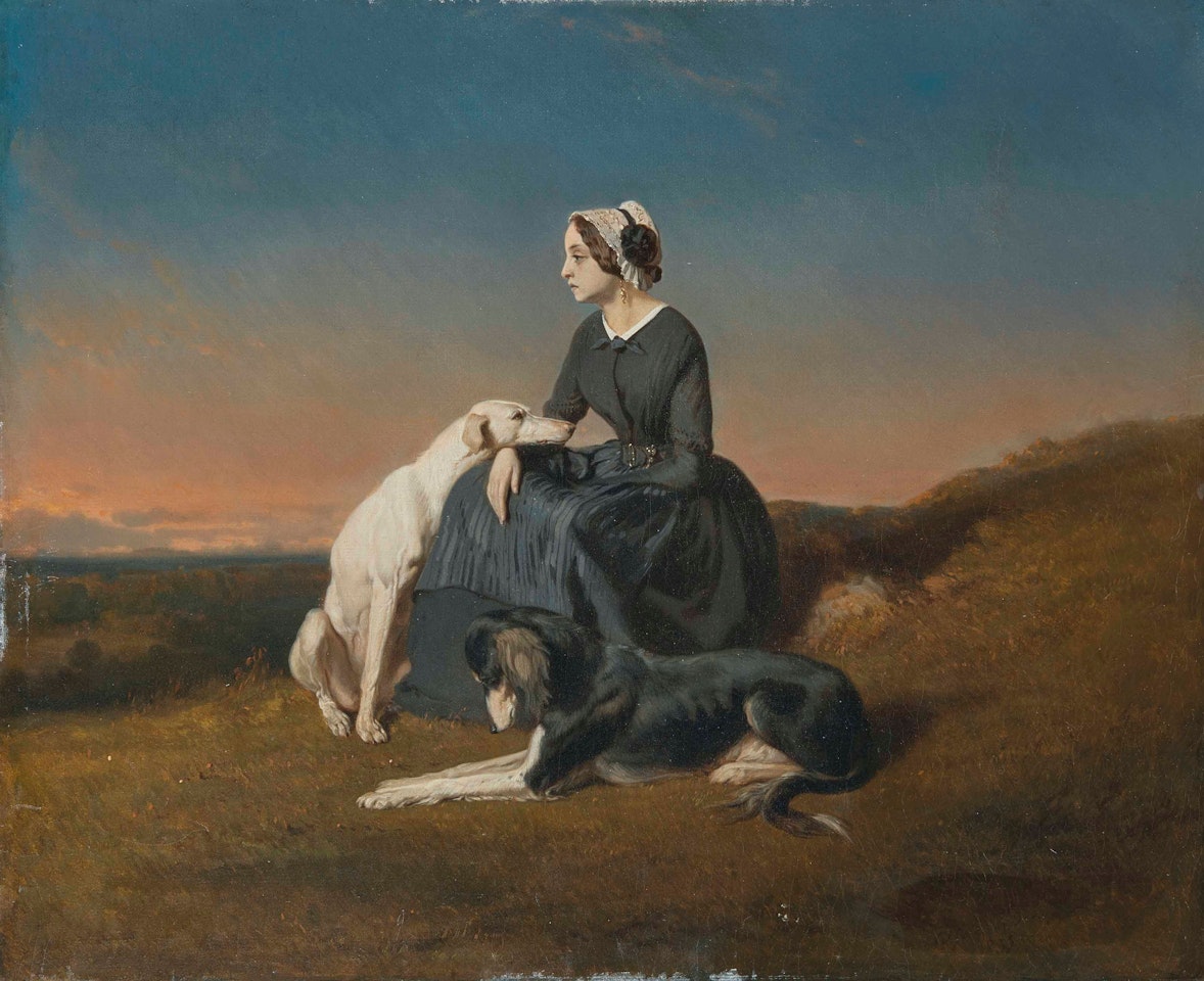 La Douleur partagée by Alfred de Dreux