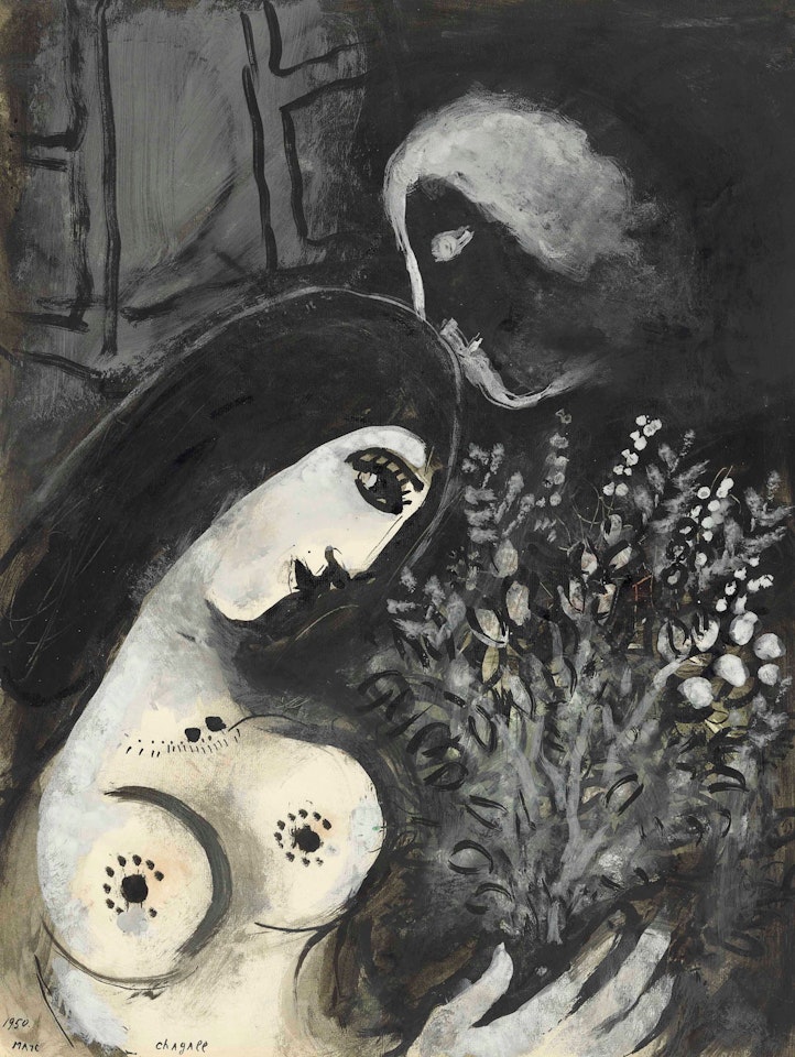 La Belle aux fleurs by Marc Chagall