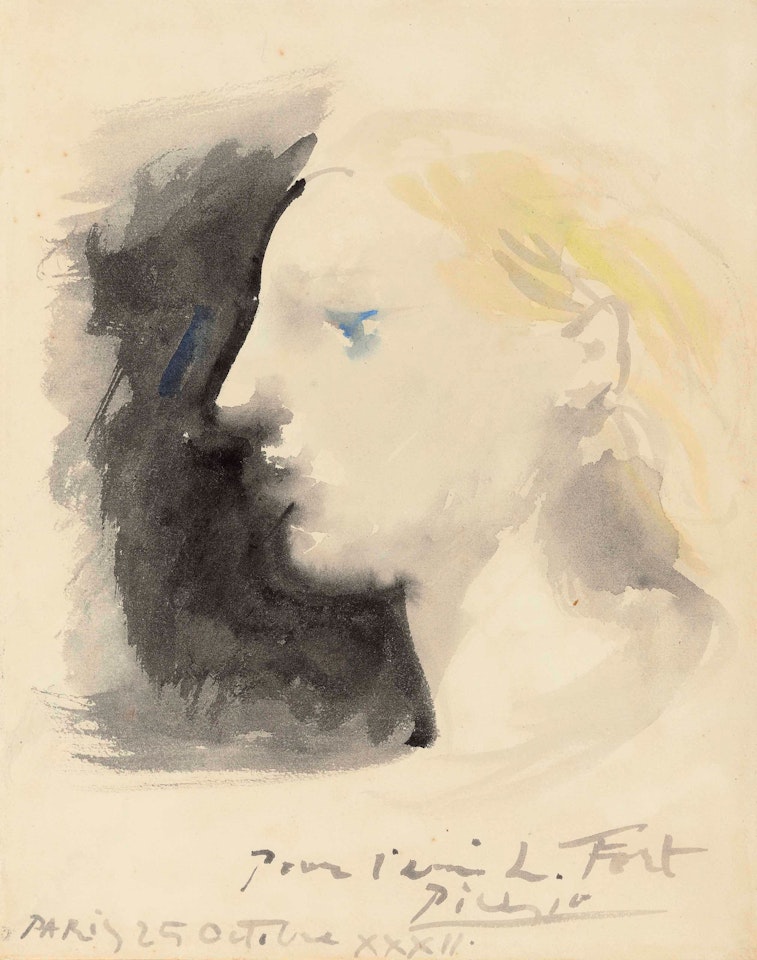 Marie-Thérèse de profil by Pablo Picasso