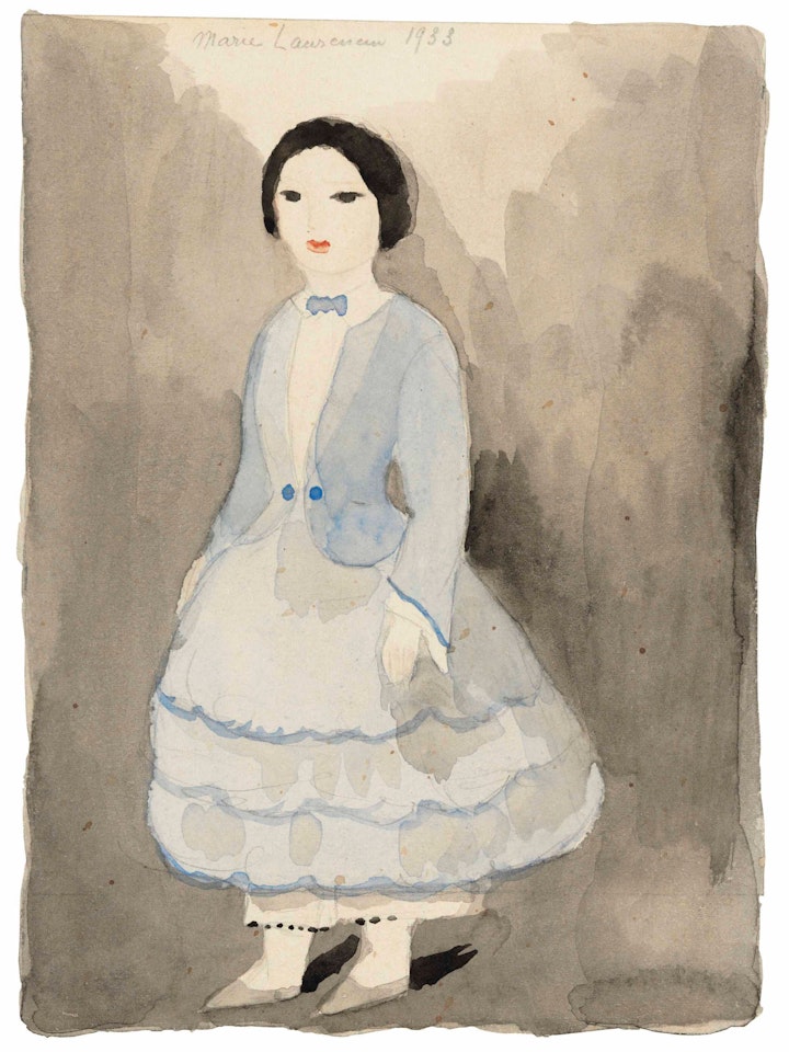 Portrait d'une fille by Marie Laurencin
