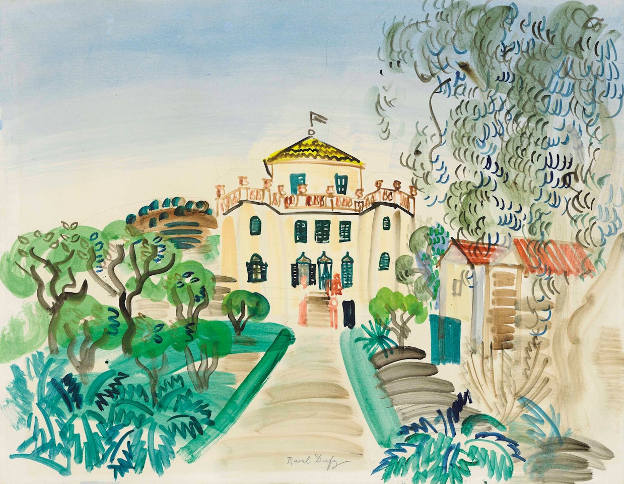 Maison à Golfe-Juan by Raoul Dufy
