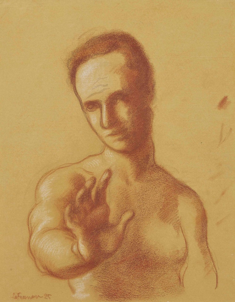 L'homme au bras tendu by Roger de la Fresnaye