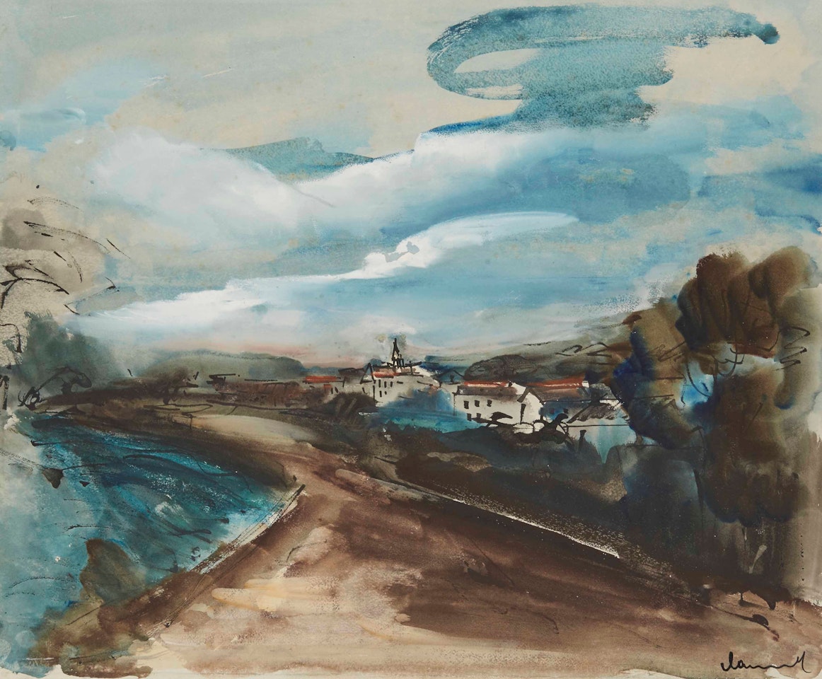 Vue de village by Maurice de Vlaminck