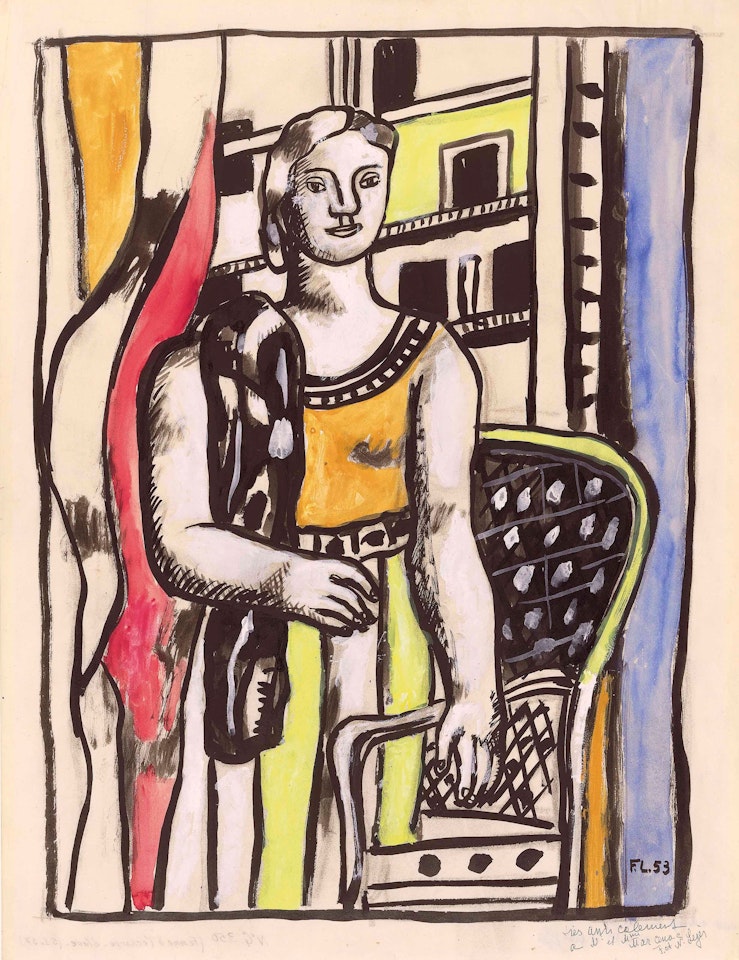 Femme à l'écharpe by Fernand Leger