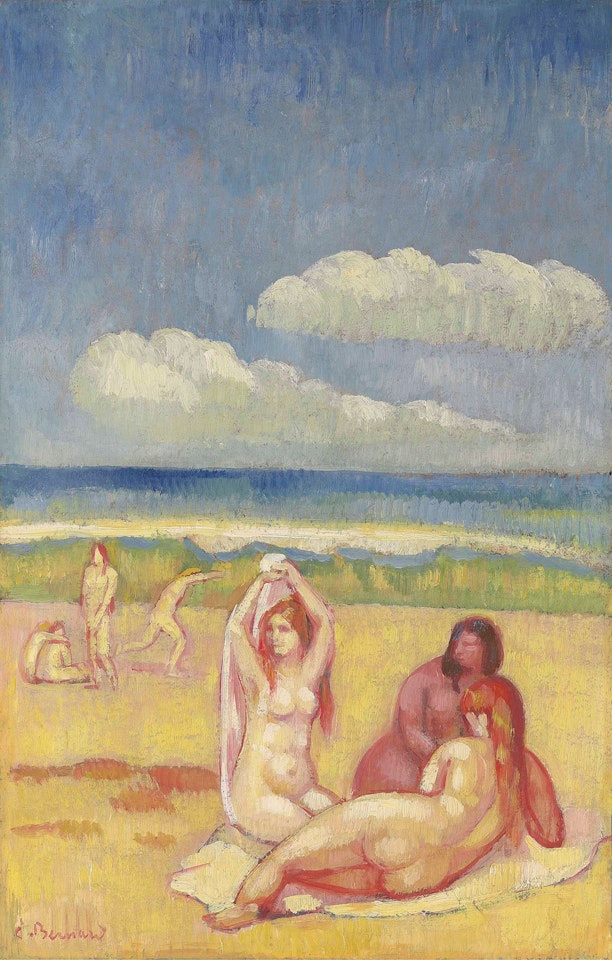 Baigneuses sur la plage by Emile Bernard