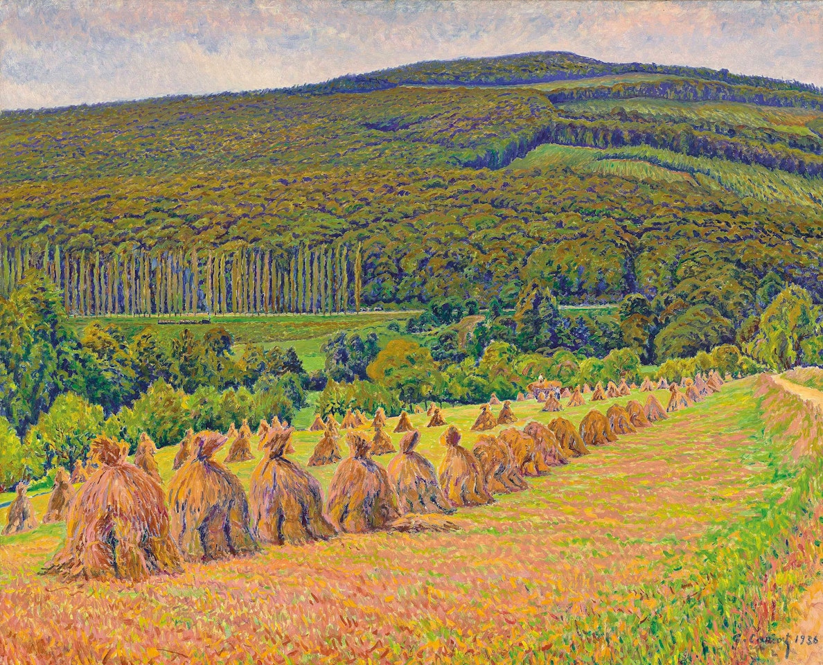 Meules dans les champs by Gustave Cariot