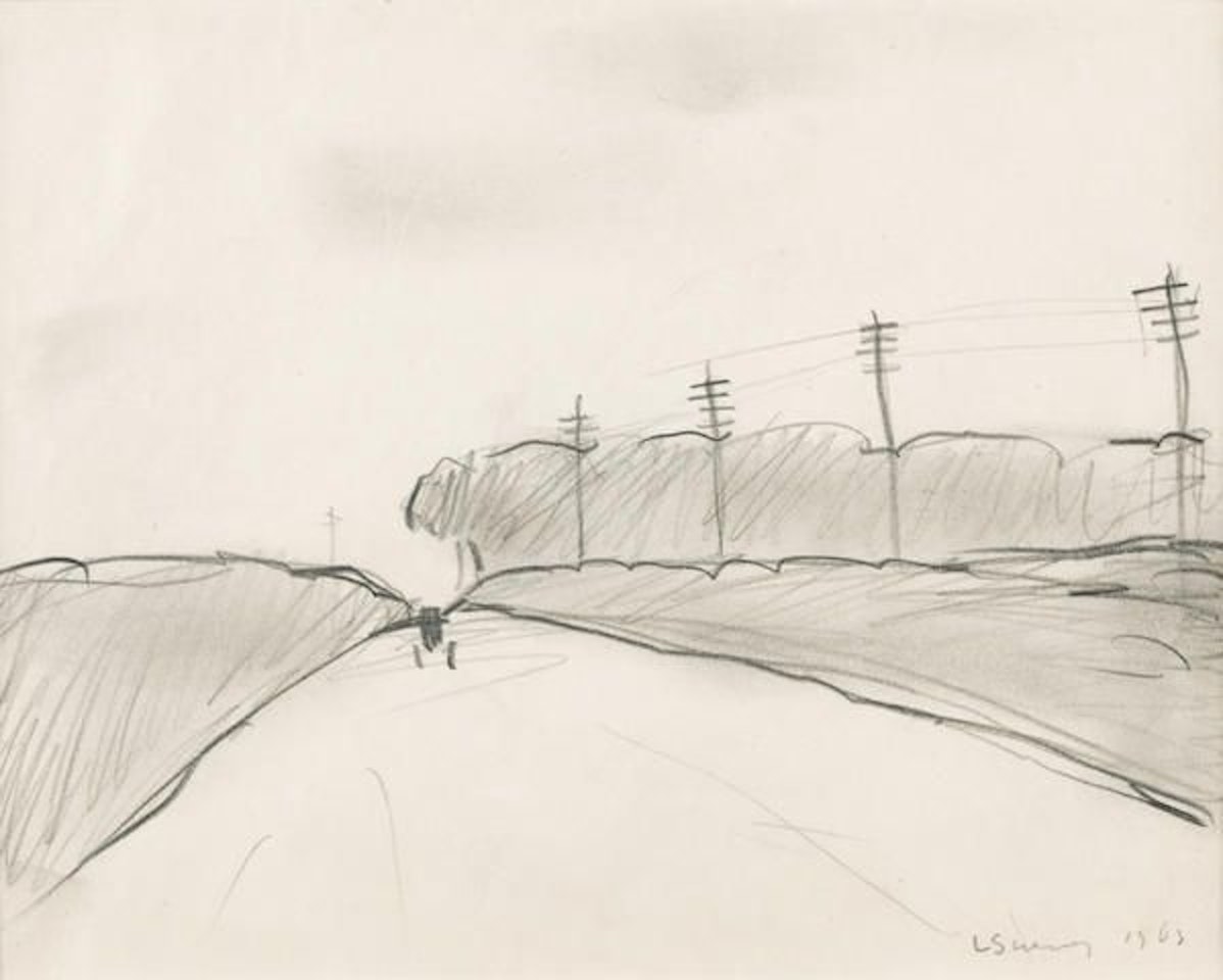 Road with Carriage by Laurence Stephen Lowry