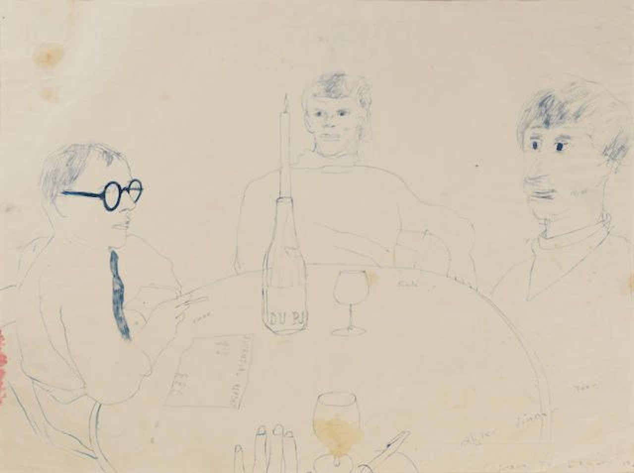 After Dinner by David Hockney